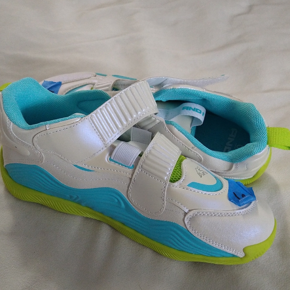 AND1 Kids White and Blue Sneakers